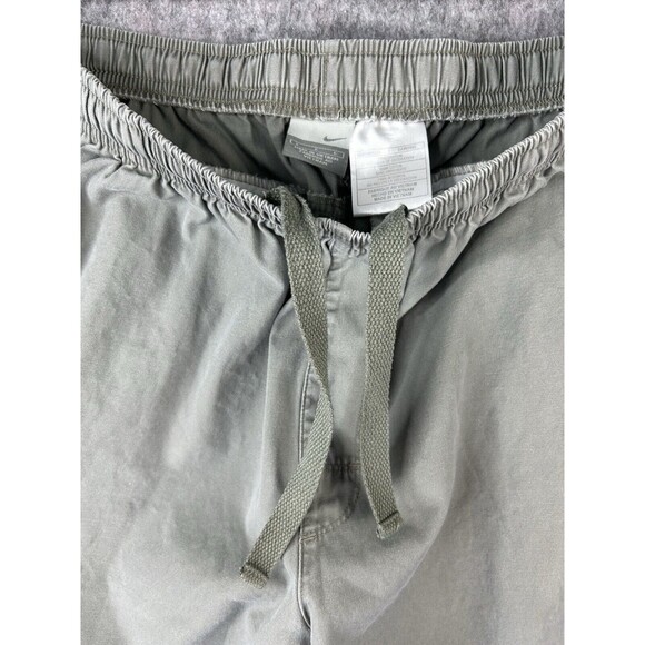 Vintage Nike Shorts Men's Large Gray Pull On Drawstring Canvas - Picture 9 of 9